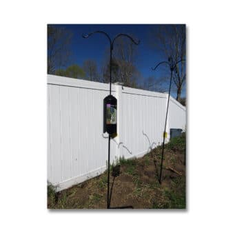 Cylindrical Pole Mount Squirrel Baffle available at The Audubon Shop, the best shop for bird watchers, Madison CT