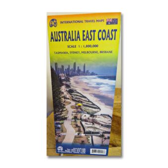 Australia East Coast Travel Reference Map, available at The Audubon Shop, the best shop for bird watchers, Madison CT