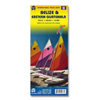 Belize and Eastern Guatemala Travel Reference Map, available at The Audubon Shop, the best shop for travelers, Madison CT