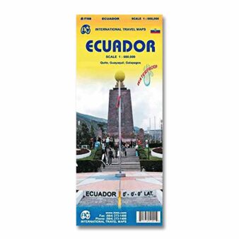 Ecuador Travel Reference Map, available at The Audubon Shop, the best shop for bird watchers, Madison CT