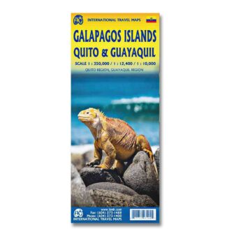 Galápagos Islands Travel Reference Map, available at The Audubon Shop, the best shop for travelers, Madison CT