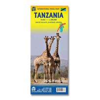 Tanzania Travel Reference Map, available at The Audubon Shop, the best shop for bird watchers, Madison CT