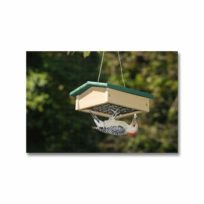 Recycled Upside Down Suet Feeder, available at The Audubon Shop, the best store for birders, in Madison, CT.