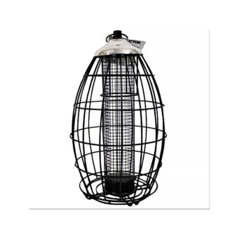 The Protector Caged Bird Feeder available at The Audubon Shop, the best shop for bird feeders, Madison CT