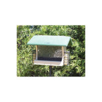 Recycled 7 Quart Hopper with Suet Cages