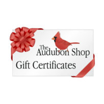 The Audubon Shop gift certificates... a great gift for birders that can be used toward any item in our online shop.