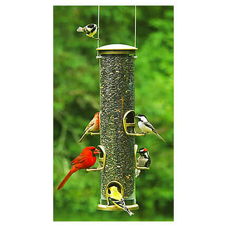 Tube Style Bird Feeders, available at The Audubon Shop, the best shop for birders, Madison CT.
