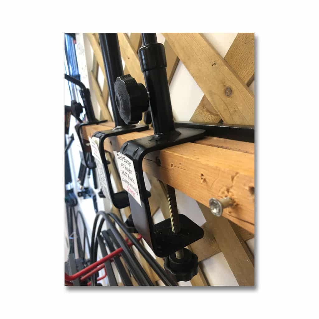 ClampOn Long Swing Arm Deck Hanger