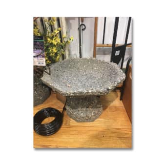 Pee Wee Bird Bath, available at The Audubon Shop, the best shop for birdwatchers, Madison CT