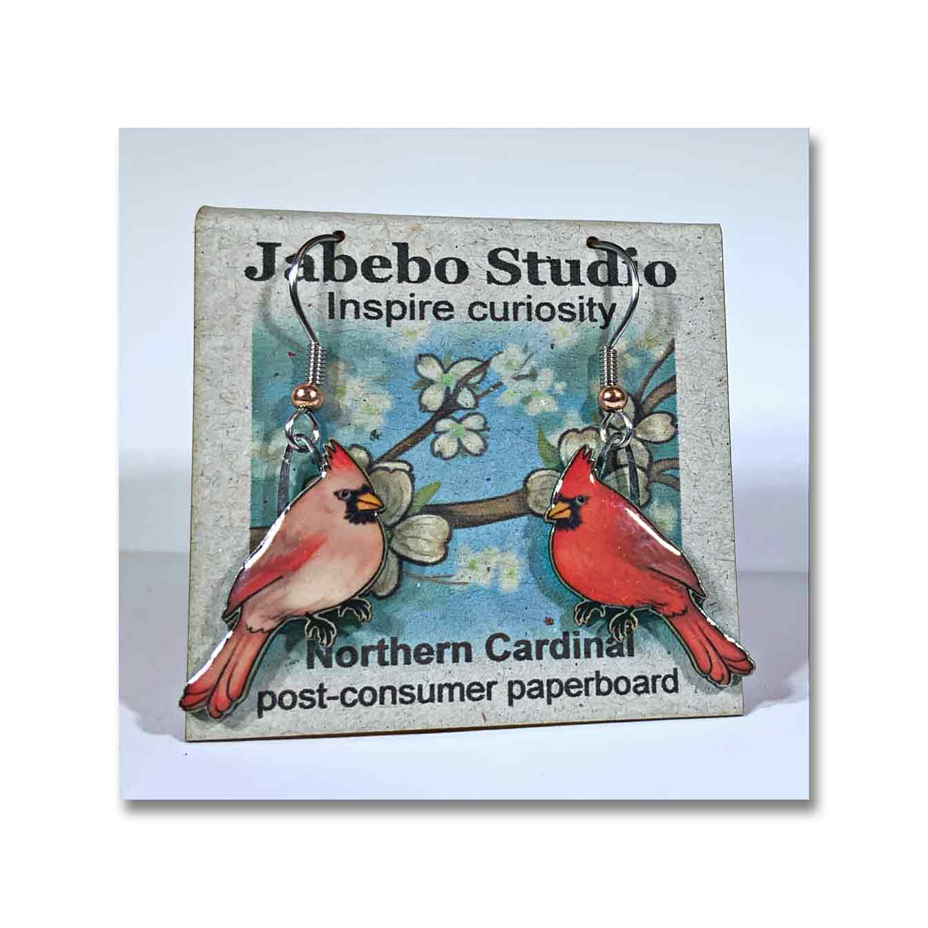 Cardinal on sale bird earrings