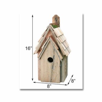 Bluebird Manor Nesting Box Natural Color, available at The Audubon Shop, the best shop for bird watchers, Madison CT