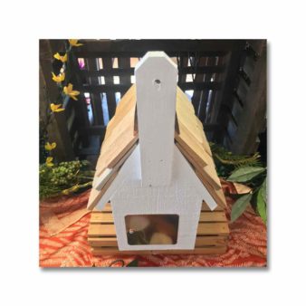 Classic Cypress Nesting Box - White color, available at The Audubon Shop, the best shop for bird watchers, Madison CT
