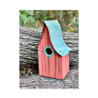 Shady Shed Nest Box Mango, available at The Audubon Shop, the best shop for people who love birds, Madison CT