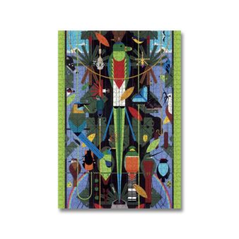 Charley Harper Monteverde Puzzle, available at The Audubon Shop, the best shop for bird watchers, Madison CT