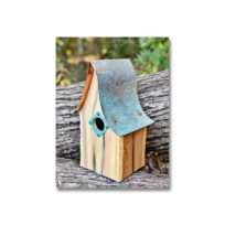 Shady Shed Nest Box in Natural, available at The Audubon Shop, the best shop for bird watchers, Madison CT