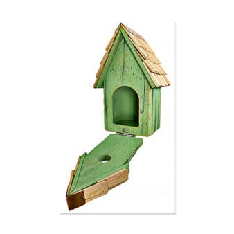 Bluebird Manor Nesting Box Green, available at The Audubon Shop, the best shop for bird houses, Madison CT