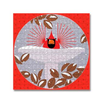 Charley Harper B-r-r-r-r-rdbath Puzzle, available at The Audubon Shop, the best shop for bird watchers, Madison CT