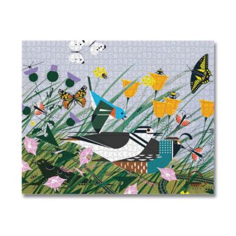 Charley Harper Once There Was a Field Puzzle, available at The Audubon Shop, the best shop for bird watchers, Madison CT