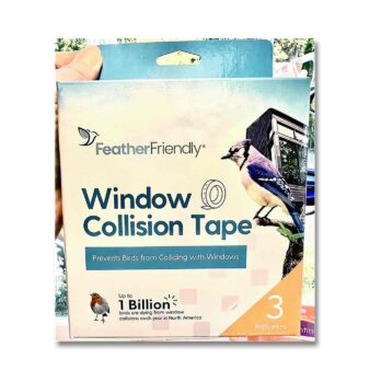 Feather Friendly Window Collision Tape Triple Roll, available at The Audubon Shop, the best shop for bird watchers, Madison CT
