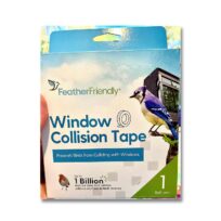 Feather Friendly Window Collision Tape available at The Audubon Shop, the best shop for bird watchers, Madison CT