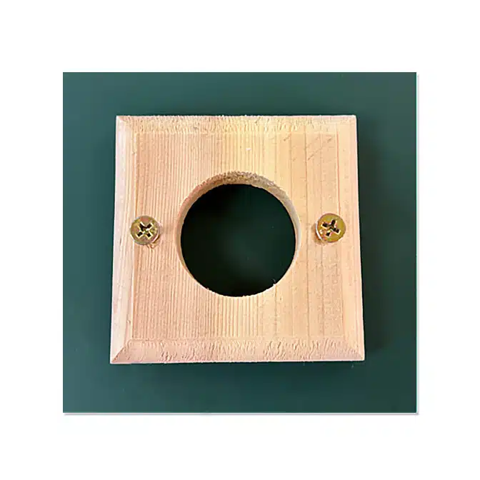 Wood Bluebird House Predator Guard, available at The Audubon Shop, the best shop for nest boxes, Madison, CT.