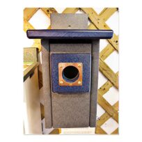 Recycled Bluebird House, available at The Audubon Shop, the best shop for bird houses, Madison CT