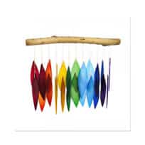 Rainbow and Driftwood Wind Chime, available at The Audubon Shop, the best shop for nature lovers, Madison CT