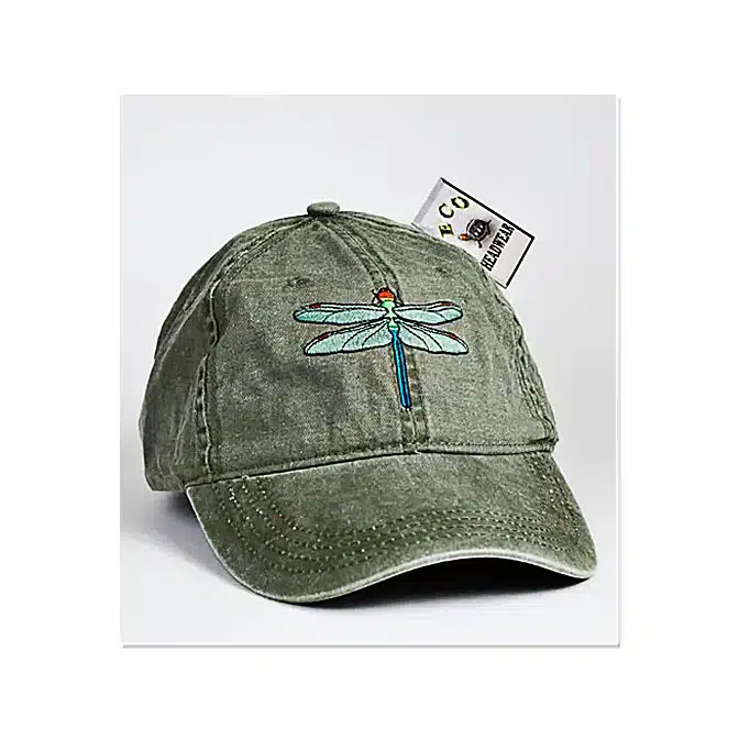 Eco Wear Embroidered Caps, available at The Audubon Shop, the best shop for bird watchers, Madison CT