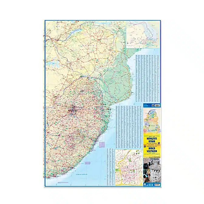 Africa Southern Map, available at The Audubon Shop, the best shop for travelers, Madison CT