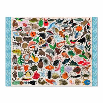 Charley Harper Tree of Life Puzzle, available at The Audubon Shop, the best shop for people who love birds, Madison CT