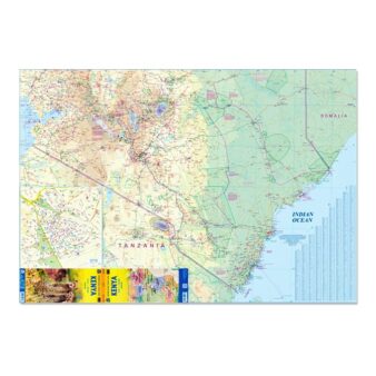 Kenya Map, available at The Audubon Shop for bird watchers, Madison CT