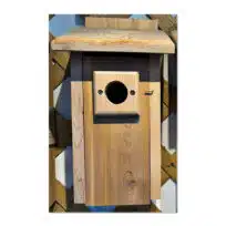 Cedar Bluebird Nesting Box, available at The Audubon Shop, the best shop for bird watchers, Madison CT