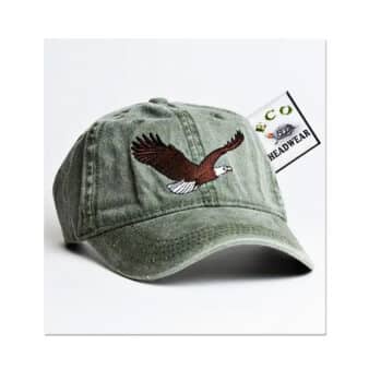 Bald Eagle Embroidered Cap, available at The Audubon Shop, the best shop for people who love birds, Madison CT