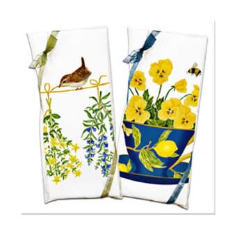 Flour Sack packaging with ribbon, available at The Audubon Shop, the best shop for bird watchers, Madison CT