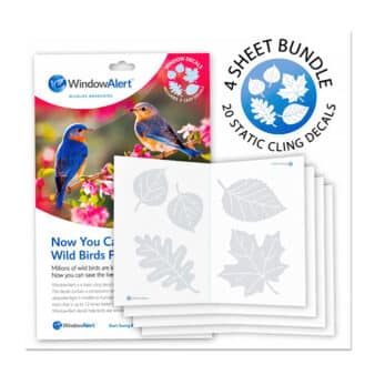 Window Alert Bundle and Save 4 Sheet Bundle, available at The Audubon Shop, Madison CT