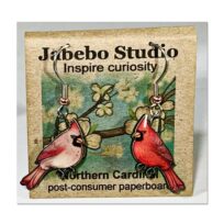 Jabebo Northern Cardinal Earrings, available at The Audubon Shop, the best shop for bird watchers, Madison CT
