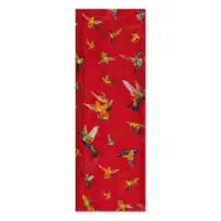 Hummingbird Scarf Red, available at The Audubon Shop, the best shop for bird watchers, Madison CT