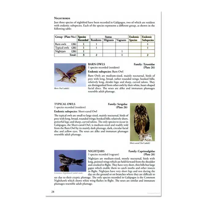 Birds, Mammals and Reptiles of the Galápagos Islands, available at The Audubon Shop, the best shop for field guides, Madison CT