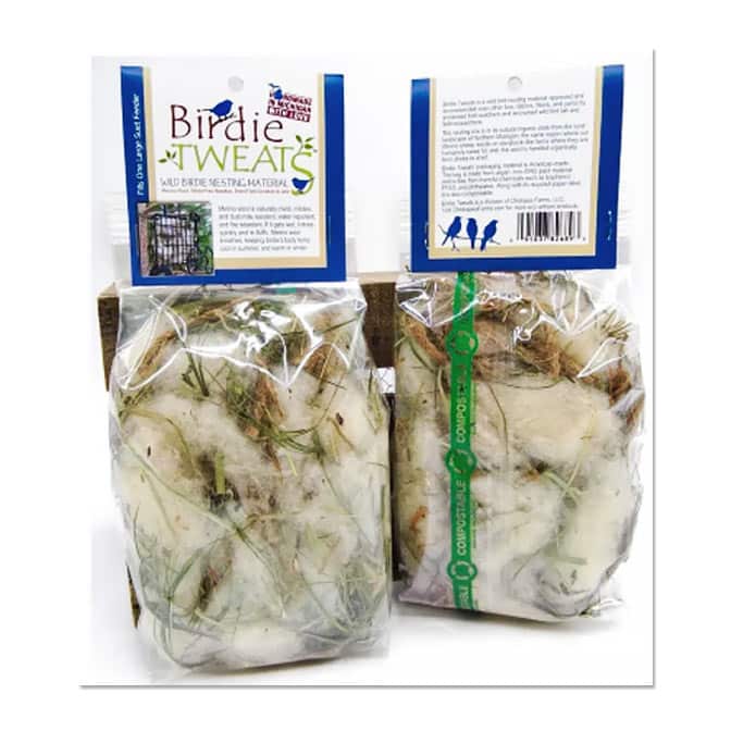 Birdie Tweet Nesting Material, available at The Audubon Shop, the best shop for bird watchers, Madison CT