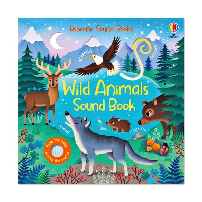 Wild Animals Sound Book, available at The Audubon Shop, the best shop for nature gifts, Madison CT
