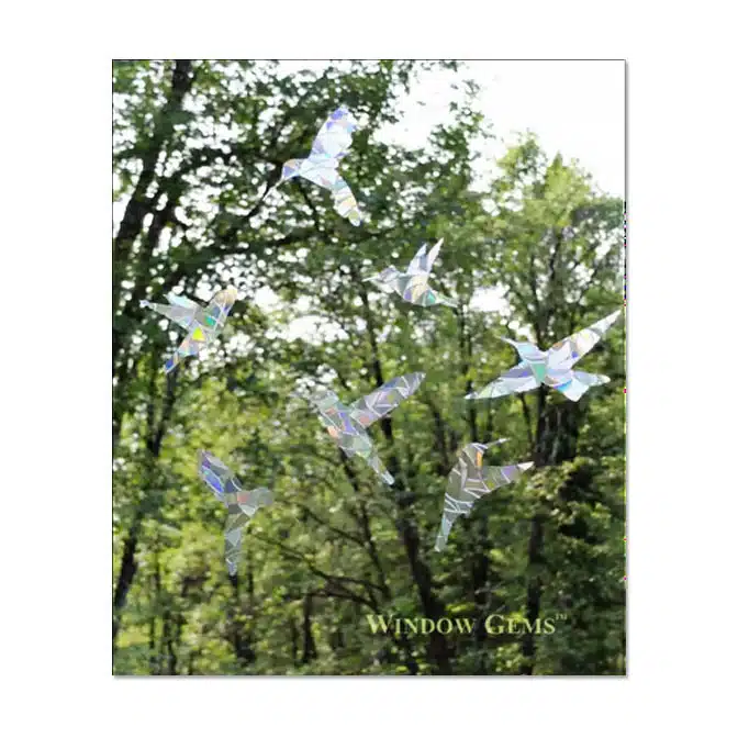 Window Gems Window Clings Hummingbirds, available at The Audubon Shop, the best shop for people who love birds, Madison CT