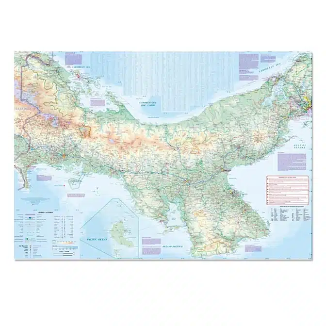 Panama Travel Reference Map, available at The Audubon Shop, the best shop for travelers, Madison CT